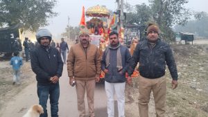 बड़गोहना खुर्द में निकाली गई झांकी