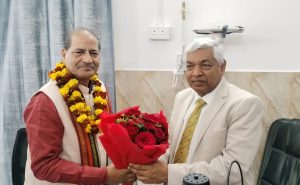 डॉ एस पी सिंह का स्वागत किया गया